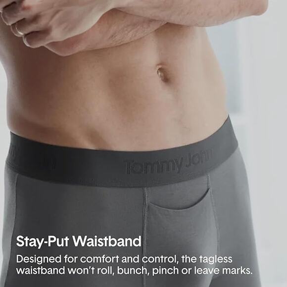 NEW! Tommy John Men's Second Skin Boxer Briefs 3pk Large - Picture 5 of 8